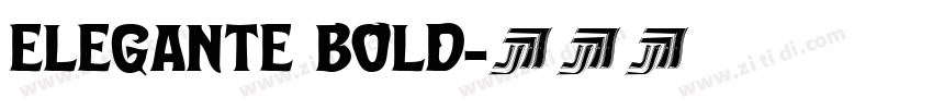 ELEGANTE BOLD字体转换